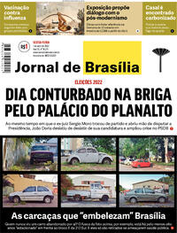 Capa do jornal Jornal de Brasília 01/04/2022