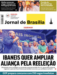 Capa do jornal Jornal de Brasília 01/08/2022