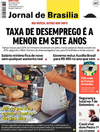 Capa do jornal Jornal de Brasília 01/09/2022