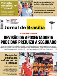 Capa do jornal Jornal de Brasília 02/05/2022