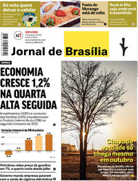 Capa do jornal Jornal de Brasília 02/09/2022