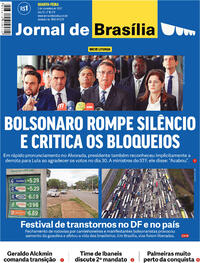 Capa do jornal Jornal de Brasília 02/11/2022