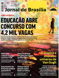 Capa do jornal Jornal de Brasília 03/08/2022
