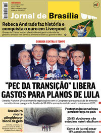 Capa do jornal Jornal de Brasília 04/11/2022