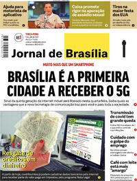 Capa do jornal Jornal de Brasília 05/07/2022