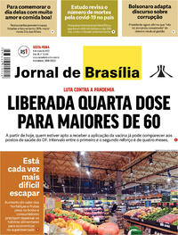 Capa do jornal Jornal de Brasília 06/05/2022