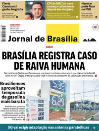 Capa do jornal Jornal de Brasília 06/07/2022