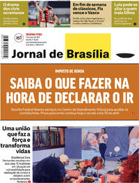 Capa do jornal Jornal de Brasília 07/03/2022