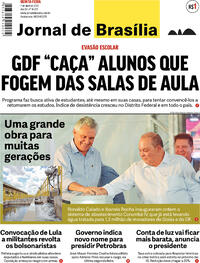 Capa do jornal Jornal de Brasília 07/04/2022