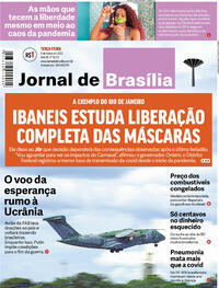 Capa do jornal Jornal de Brasília 08/03/2022