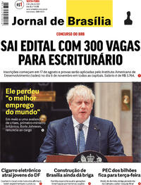 Capa do jornal Jornal de Brasília 08/07/2022