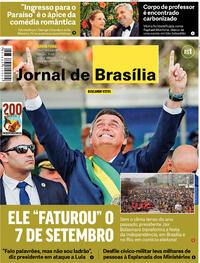 Capa do jornal Jornal de Brasília 08/09/2022