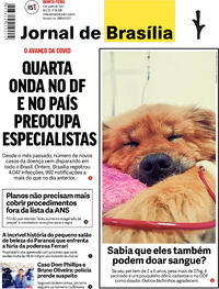 Capa do jornal Jornal de Brasília 09/06/2022
