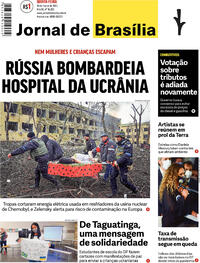 Capa do jornal Jornal de Brasília 10/03/2022