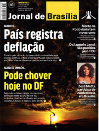 Capa do jornal Jornal de Brasília 10/08/2022