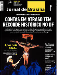 Capa do jornal Jornal de Brasília 11/04/2022