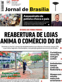 Capa Jornal de Brasília 11/07/2022