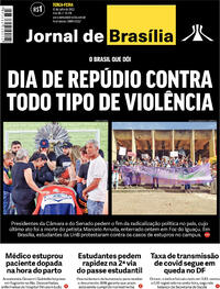 Capa do jornal Jornal de Brasília 12/07/2022