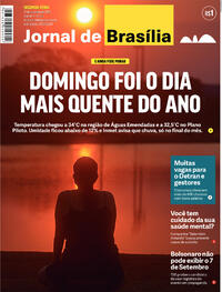 Capa do jornal Jornal de Brasília 12/09/2022