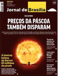 Capa do jornal Jornal de Brasília 13/04/2022