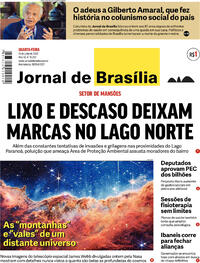 Capa do jornal Jornal de Brasília 13/07/2022