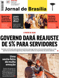 Capa do jornal Jornal de Brasília 14/04/2022