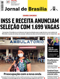 Capa do jornal Jornal de Brasília 14/06/2022