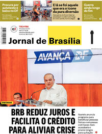 Capa do jornal Jornal de Brasília 15/03/2022