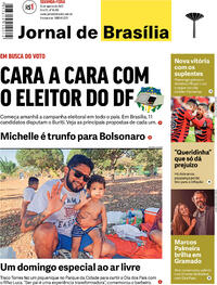 Capa do jornal Jornal de Brasília 15/08/2022