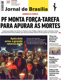 Capa do jornal Jornal de Brasília 17/06/2022