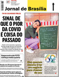 Capa do jornal Jornal de Brasília 19/04/2022