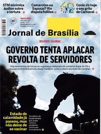 Capa do jornal Jornal de Brasília 20/04/2022