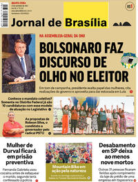 Capa do jornal Jornal de Brasília 21/09/2022