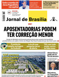 Capa do jornal Jornal de Brasília 21/10/2022