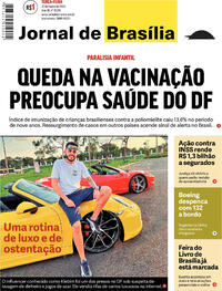 Capa do jornal Jornal de Brasília 22/03/2022