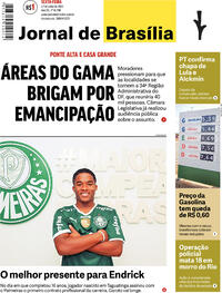 Capa do jornal Jornal de Brasília 22/07/2022