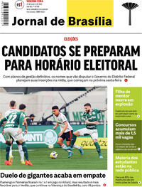 Capa do jornal Jornal de Brasília 22/08/2022