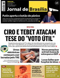 Capa do jornal Jornal de Brasília 22/09/2022
