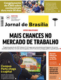 Capa do jornal Jornal de Brasília 23/03/2022