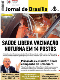 Capa do jornal Jornal de Brasília 23/06/2022