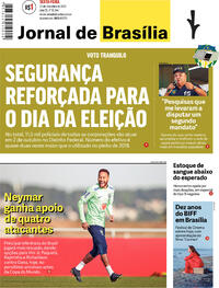 Capa do jornal Jornal de Brasília 23/09/2022