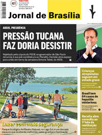 Capa do jornal Jornal de Brasília 24/05/2022
