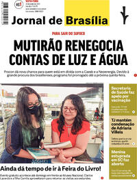 Capa do jornal Jornal de Brasília 24/06/2022