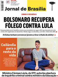 Capa do jornal Jornal de Brasília 25/03/2022