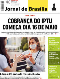 Capa do jornal Jornal de Brasília 25/04/2022