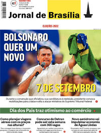 Capa do jornal Jornal de Brasília 25/07/2022