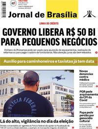 Capa do jornal Jornal de Brasília 26/07/2022