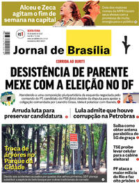 Capa do jornal Jornal de Brasília 26/08/2022