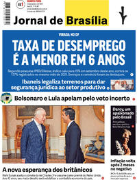 Capa do jornal Jornal de Brasília 26/10/2022