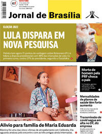 Capa do jornal Jornal de Brasília 27/05/2022